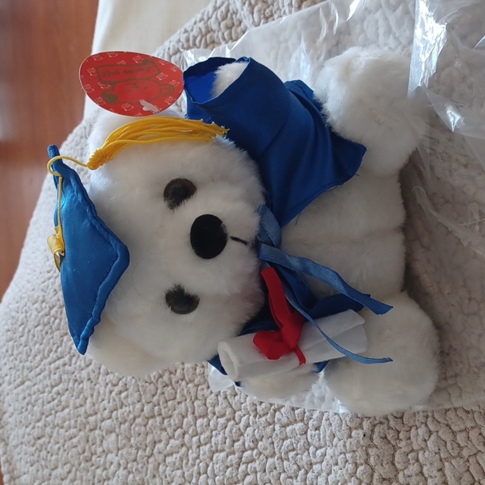 Graduation bear plush white - Picture 12 of 12